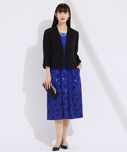 【M～4Lサイズ】　ラージサイズのお洒落服。Lサイズに特化したブランドがおつくりする上質素材を使用したエレガンススタイル。身体に合った服を着ることできちんと感もアップ。自信をもって出かけられる私サイズのお洒落を楽しんで。