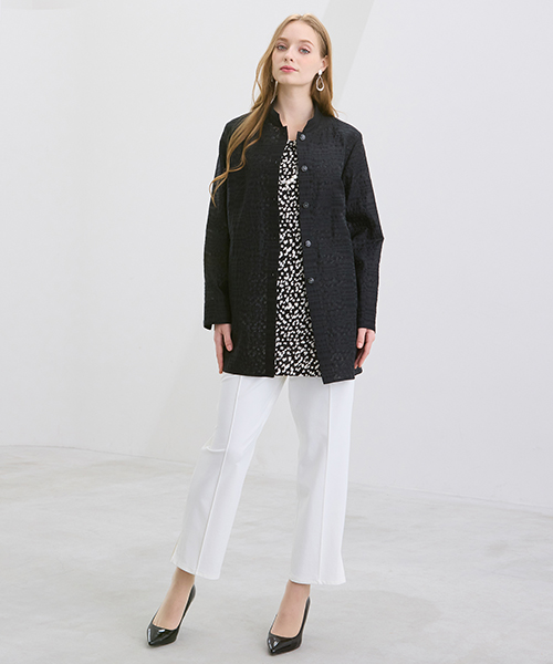 【M～4Lサイズ】　ラージサイズのお洒落服。Lサイズに特化したブランドがおつくりする上質素材を使用したエレガンススタイル。身体に合った服を着ることできちんと感もアップ。自信をもって出かけられる私サイズのお洒落を楽しんで。大人のこなれ感あるカジュアルライン「スプラウト」も併せてご覧ください。