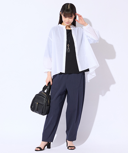 【M～4Lサイズ】　ラージサイズのお洒落服。Lサイズに特化したブランドがおつくりする上質素材を使用したエレガンススタイル。身体に合った服を着ることできちんと感もアップ。自信をもって出かけられる私サイズのお洒落を楽しんで。大人のこなれ感あるカジュアルライン「スプラウト」も併せてご覧ください。