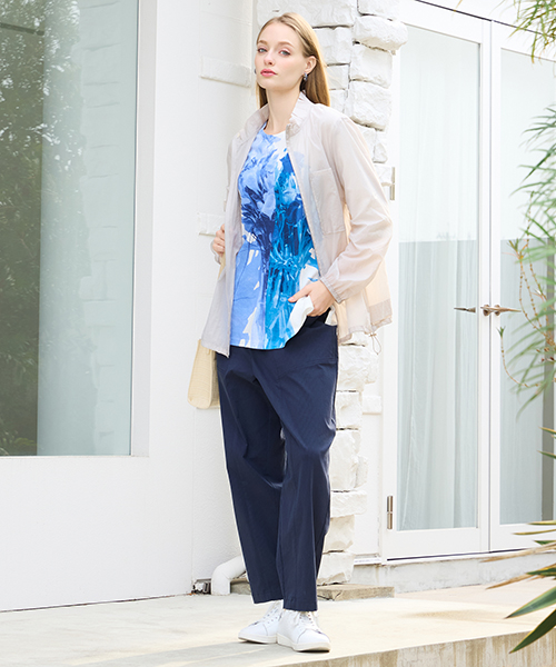 【M～4Lサイズ】　ラージサイズのお洒落服。Lサイズに特化したブランドがおつくりする上質素材を使用したエレガンススタイル。身体に合った服を着ることできちんと感もアップ。自信をもって出かけられる私サイズのお洒落を楽しんで。大人のこなれ感あるカジュアルライン「スプラウト」も併せてご覧ください。