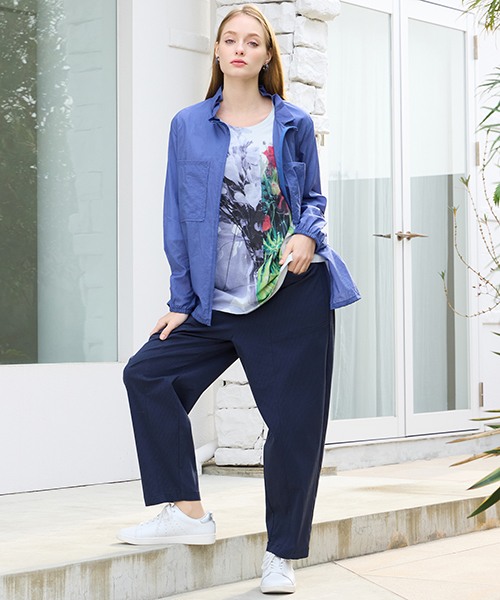 【M～4Lサイズ】　ラージサイズのお洒落服。Lサイズに特化したブランドがおつくりする上質素材を使用したエレガンススタイル。身体に合った服を着ることできちんと感もアップ。自信をもって出かけられる私サイズのお洒落を楽しんで。大人のこなれ感あるカジュアルライン「スプラウト」も併せてご覧ください。