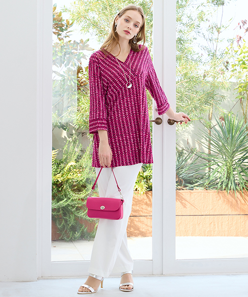 【M～4Lサイズ】　ラージサイズのお洒落服。Lサイズに特化したブランドがおつくりする上質素材を使用したエレガンススタイル。身体に合った服を着ることできちんと感もアップ。自信をもって出かけられる私サイズのお洒落を楽しんで。大人のこなれ感あるカジュアルライン「スプラウト」も併せてご覧ください。