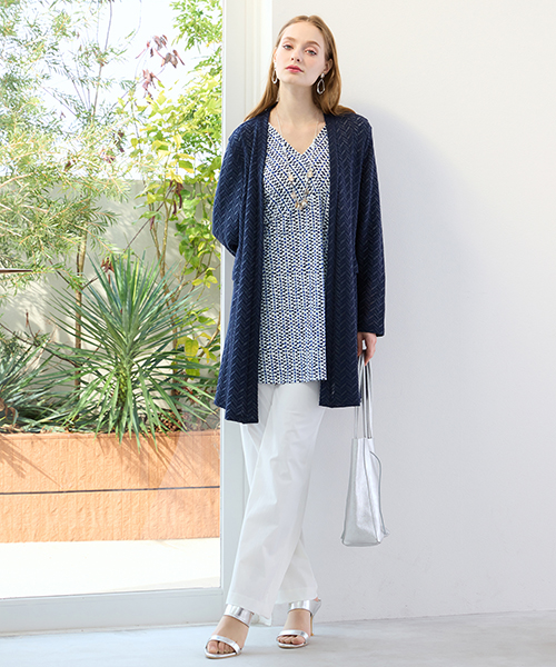 【M～4Lサイズ】　ラージサイズのお洒落服。Lサイズに特化したブランドがおつくりする上質素材を使用したエレガンススタイル。身体に合った服を着ることできちんと感もアップ。自信をもって出かけられる私サイズのお洒落を楽しんで。大人のこなれ感あるカジュアルライン「スプラウト」も併せてご覧ください。