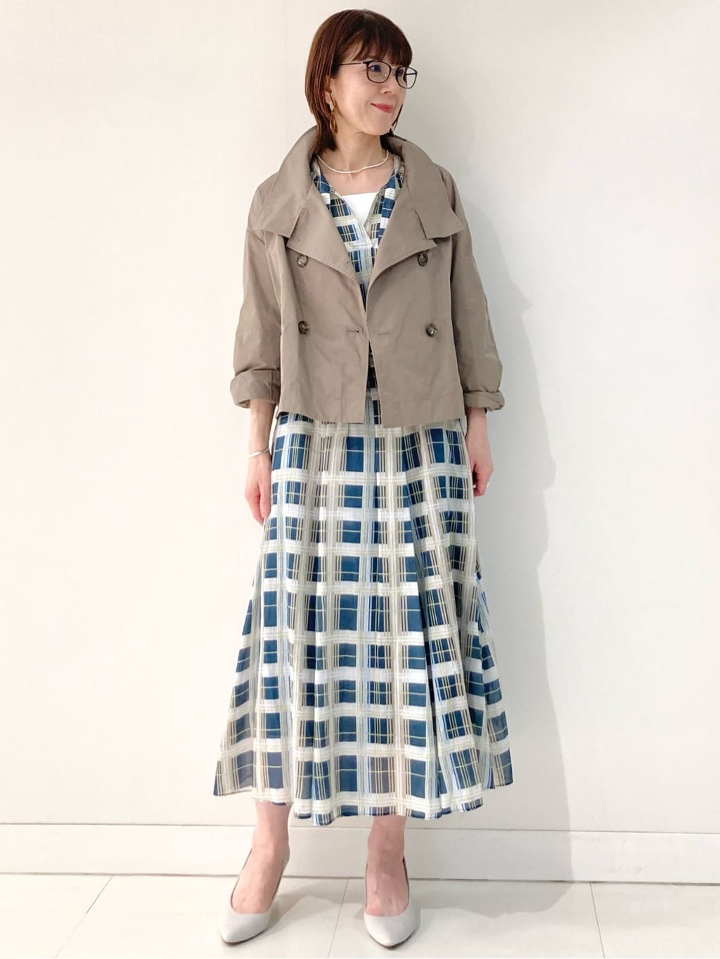 身長:161㎝,着用サイズ:M(38)サイズ