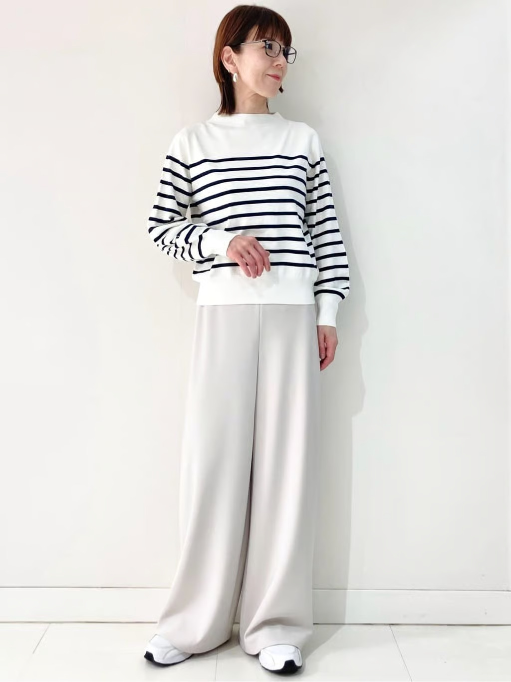 身長:161㎝,着用サイズ:M(38)サイズ