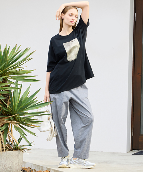 【M～4Lサイズ】　ラージサイズのお洒落服。Lサイズに特化したブランドがおつくりする上質素材を使用したエレガンススタイル。身体に合った服を着ることできちんと感もアップ。自信をもって出かけられる私サイズのお洒落を楽しんで。大人のこなれ感あるカジュアルライン「スプラウト」も併せてご覧ください。