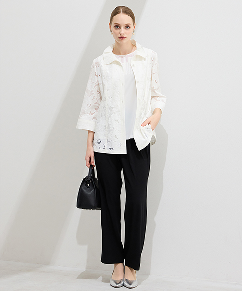 【M～4Lサイズ】　ラージサイズのお洒落服。Lサイズに特化したブランドがおつくりする上質素材を使用したエレガンススタイル。身体に合った服を着ることできちんと感もアップ。自信をもって出かけられる私サイズのお洒落を楽しんで。大人のこなれ感あるカジュアルライン「スプラウト」も併せてご覧ください。