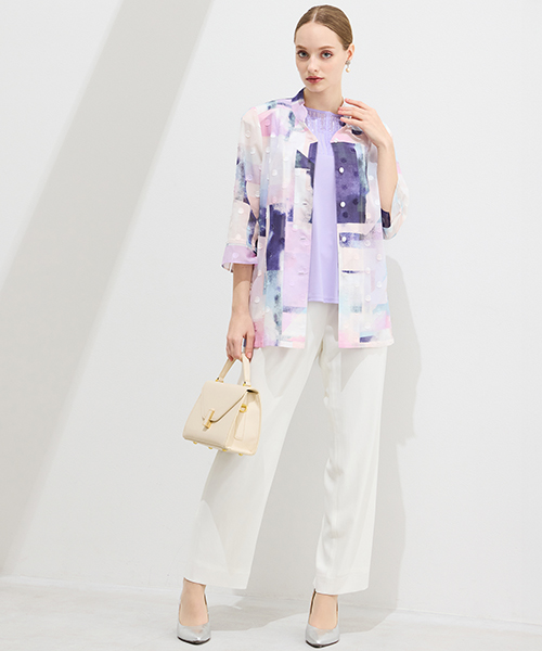 【M～4Lサイズ】　ラージサイズのお洒落服。Lサイズに特化したブランドがおつくりする上質素材を使用したエレガンススタイル。身体に合った服を着ることできちんと感もアップ。自信をもって出かけられる私サイズのお洒落を楽しんで。大人のこなれ感あるカジュアルライン「スプラウト」も併せてご覧ください。