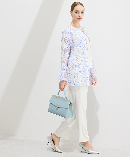 【M～4Lサイズ】　ラージサイズのお洒落服。Lサイズに特化したブランドがおつくりする上質素材を使用したエレガンススタイル。身体に合った服を着ることできちんと感もアップ。自信をもって出かけられる私サイズのお洒落を楽しんで。大人のこなれ感あるカジュアルライン「スプラウト」も併せてご覧ください。