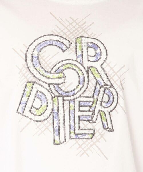 CORDIER / コルディア カットソー | パッチワーク刺繍ロゴTシャツ | 詳細18