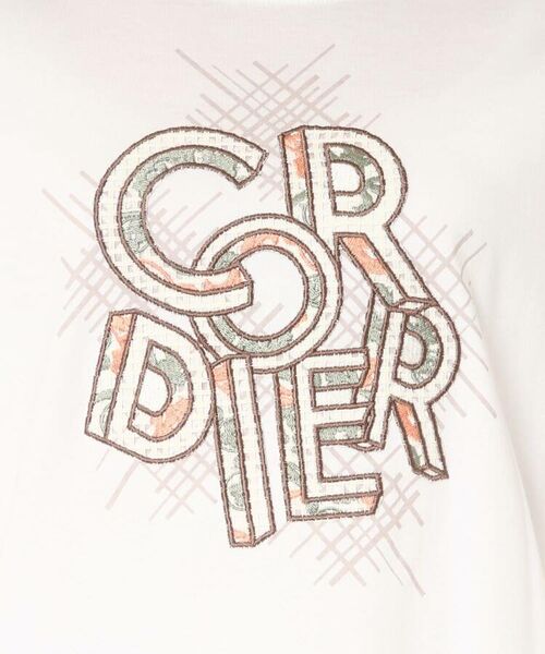 CORDIER / コルディア カットソー | パッチワーク刺繍ロゴTシャツ | 詳細6