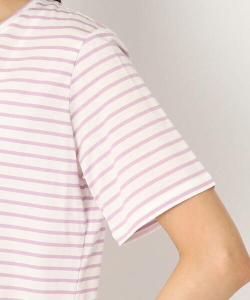 CORDIER / コルディア Tシャツ | 刺繍リーフデザインTシャツ | 詳細5