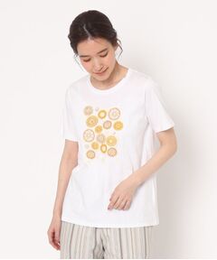 CORDIER / コルディア Tシャツ | ビーズ、スパンコール、刺繍デザインTシャツ
