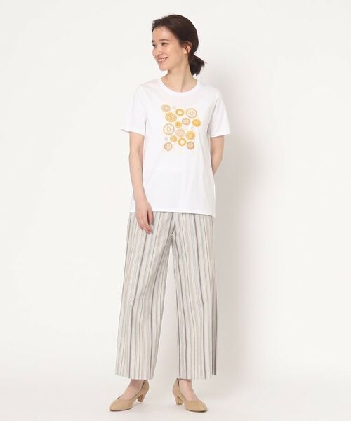 CORDIER / コルディア Tシャツ | ビーズ、スパンコール、刺繍デザインTシャツ | 詳細10
