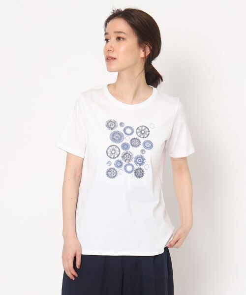 CORDIER / コルディア Tシャツ | ビーズ、スパンコール、刺繍デザインTシャツ | 詳細16