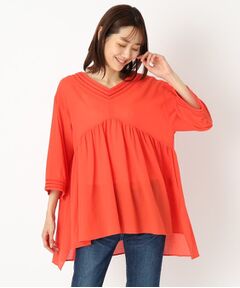 CORDIER / コルディア チュニック | コットンジョーゼット華やかチュニック