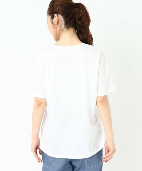 CORDIER / コルディア Tシャツ | 刺繍&ビーズロゴデザインTシャツ | 詳細3