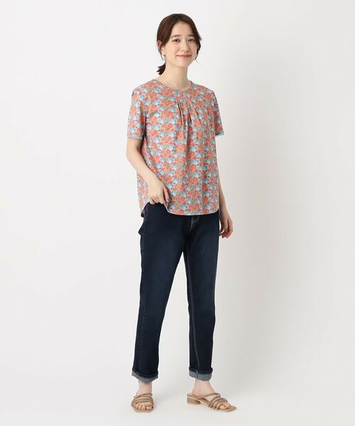 CORDIER / コルディア カットソー | リバティプリント タックデザイン ジャージプルオーバー | 詳細21