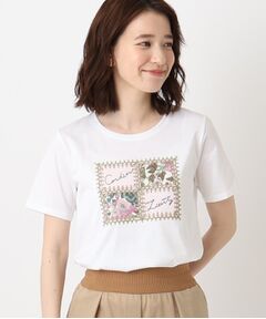 プリント&刺繍デザインラグジュアリーTシャツ