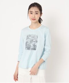 モノクロフォトプリントTシャツ