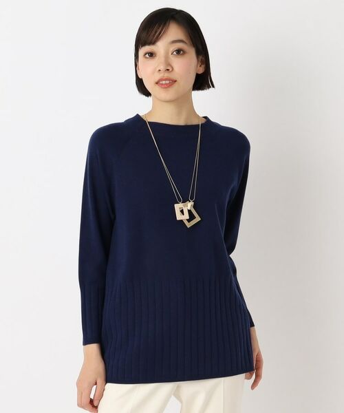 CORDIER / コルディア ニット・セーター | 【手洗い可】ワイドリブ編ボトルネックチュニックニット | 詳細15