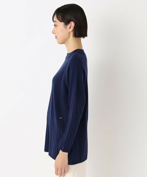 CORDIER / コルディア ニット・セーター | 【手洗い可】ワイドリブ編ボトルネックチュニックニット | 詳細2