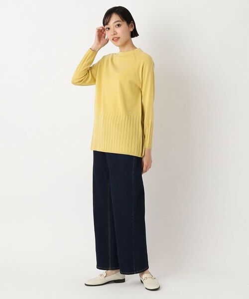 CORDIER / コルディア ニット・セーター | 【手洗い可】ワイドリブ編ボトルネックチュニックニット | 詳細9