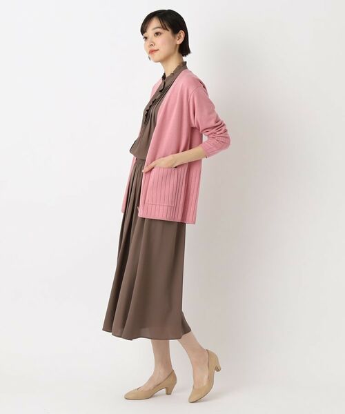 CORDIER / コルディア カーディガン・ボレロ | 【アンサンブル/手洗い可】ワイドリブ編Vネックカーディガンニット | 詳細19