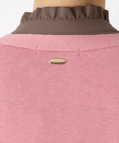 CORDIER / コルディア カーディガン・ボレロ | 【アンサンブル/手洗い可】ワイドリブ編Vネックカーディガンニット | 詳細5