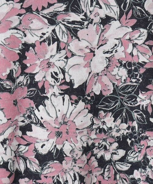 CORDIER / コルディア カットソー | 【手洗い可/M~4Lサイズ】フラワープリントチュニック丈プルオーバージャージ | 詳細18