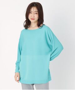 CORDIER / コルディア チュニック | 【M～4Lサイズ/手洗い可】サンライズ スプリングニットチュニック