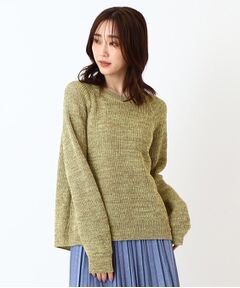 CORDIER / コルディア ニット・セーター | 【M～4Lサイズ／手洗い可】シャーリーミックスプルーバーニット