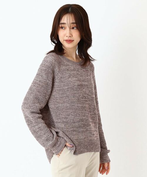 CORDIER / コルディア ニット・セーター | 【M～4Lサイズ／手洗い可】シャーリーミックスプルーバーニット | 詳細11