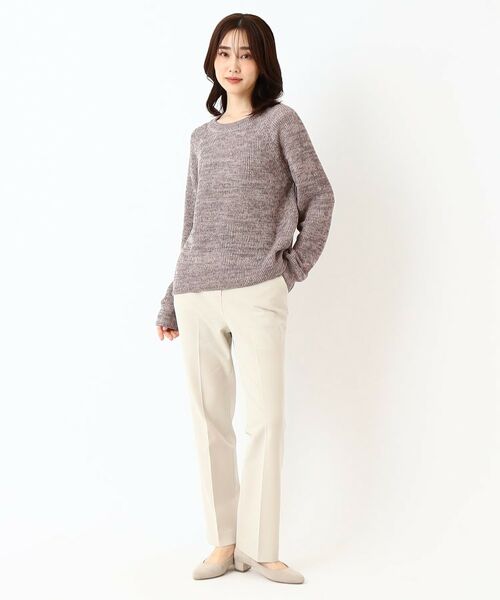 CORDIER / コルディア ニット・セーター | 【M～4Lサイズ／手洗い可】シャーリーミックスプルーバーニット | 詳細12