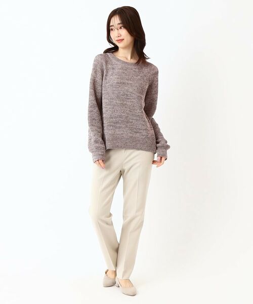 CORDIER / コルディア ニット・セーター | 【M～4Lサイズ／手洗い可】シャーリーミックスプルーバーニット | 詳細13