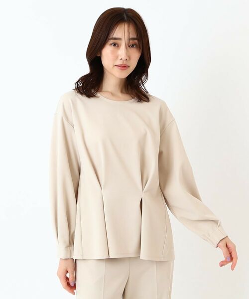 CORDIER / コルディア シャツ・ブラウス | 【セットアップ可/M~4Lサイズ】エレンジャージ プルオーバー(ライトベージュ(051))