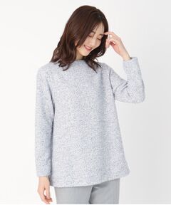 CORDIER / コルディア チュニック | ツイード調スプリングブークレージャージチュニック