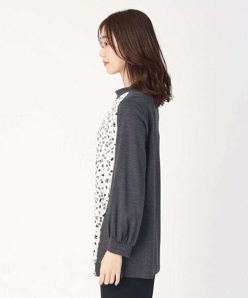 CORDIER / コルディア チュニック | プリントドッキングデザインチュニックプルオーバージャージ | 詳細2