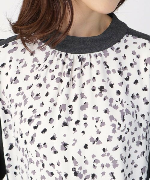 CORDIER / コルディア チュニック | プリントドッキングデザインチュニックプルオーバージャージ | 詳細4