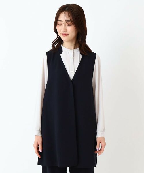 CORDIER / コルディア ベスト | 【セットアップ可／M～4Lサイズ】エレンジャージ ジレ | 詳細1