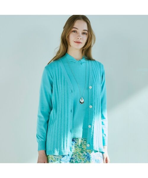 CORDIER / コルディア カーディガン・ボレロ | 【アンサンブル/手洗い可】サンライズ スプリングニットカーディガン | 詳細23