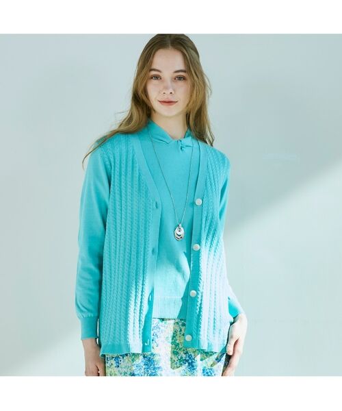 CORDIER / コルディア カーディガン・ボレロ | 【アンサンブル/手洗い可】サンライズ スプリングニットカーディガン | 詳細24