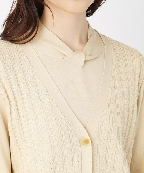 CORDIER / コルディア カーディガン・ボレロ | 【アンサンブル/手洗い可】サンライズ スプリングニットカーディガン | 詳細4