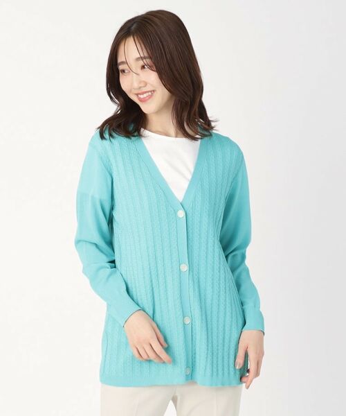 CORDIER / コルディア カーディガン・ボレロ | 【アンサンブル/手洗い可】サンライズ スプリングニットカーディガン | 詳細8