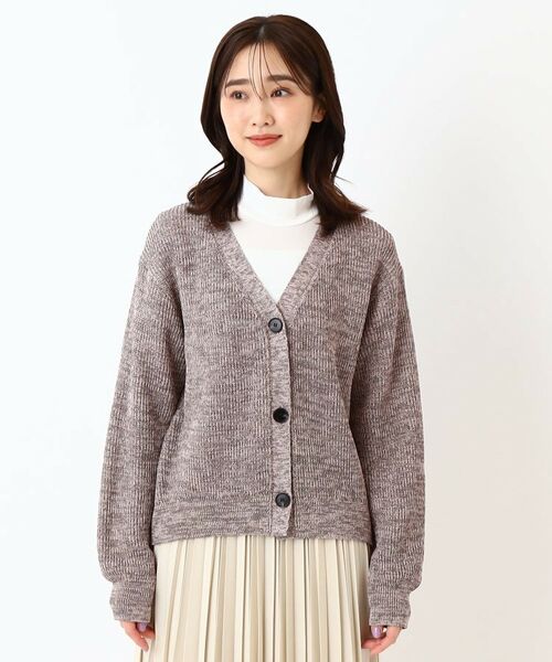 CORDIER / コルディア カーディガン・ボレロ | 【M~4Lサイズ/手洗い可】シャーリーミックスカーディガンニット | 詳細1