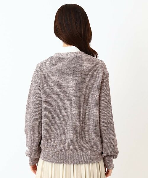 CORDIER / コルディア カーディガン・ボレロ | 【M~4Lサイズ/手洗い可】シャーリーミックスカーディガンニット | 詳細3