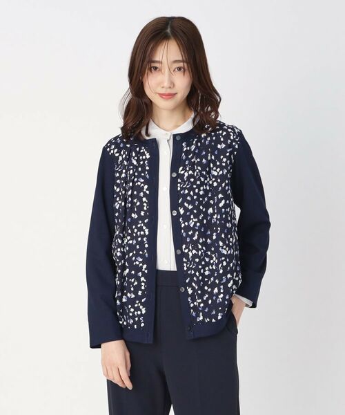 CORDIER / コルディア カーディガン・ボレロ | プリントドッキングジャージカーディガン | 詳細15