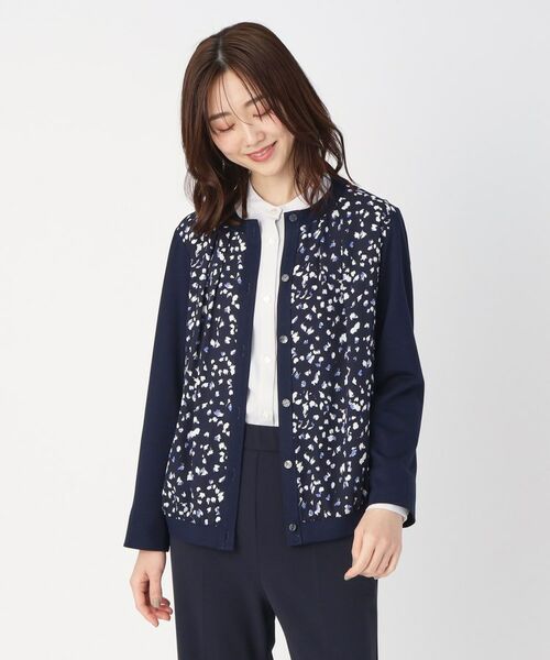 CORDIER / コルディア カーディガン・ボレロ | プリントドッキングジャージカーディガン | 詳細16