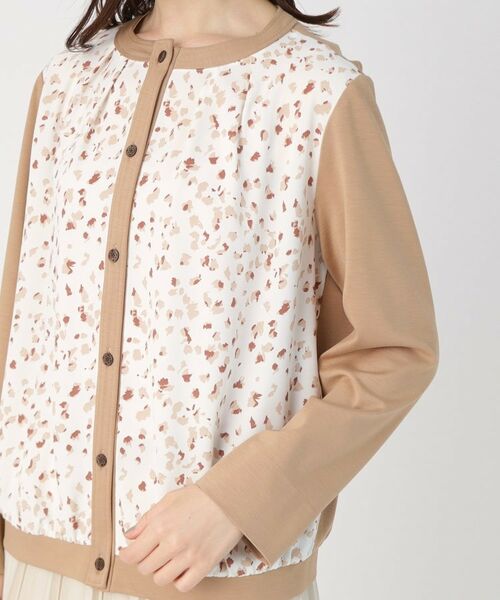 CORDIER / コルディア カーディガン・ボレロ | プリントドッキングジャージカーディガン | 詳細5