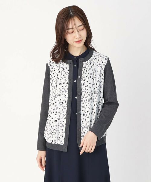CORDIER / コルディア カーディガン・ボレロ | プリントドッキングジャージカーディガン | 詳細7